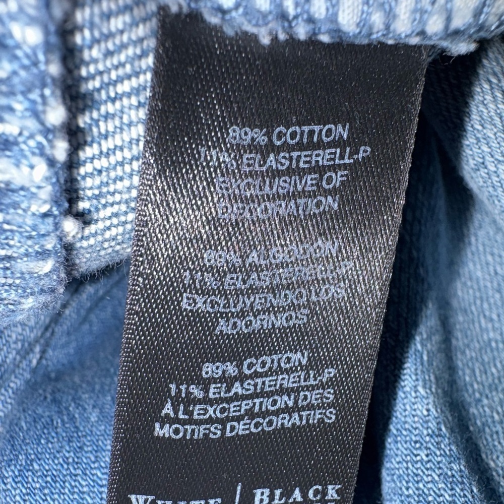 White House Black Market The Girlfriend Jeans Size 2 Skinny Stretch Distressed - Picture 6 of 11